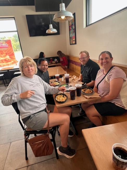 2 leaders at lunch